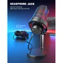 Microfone Condensador Fifine Ampligame A8, Cardioide, Preto, USB, RGB, Botão Quick Mute