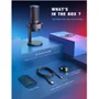 Microfone Condensador Fifine Ampligame A8, Cardioide, Preto, USB, RGB, Botão Quick Mute