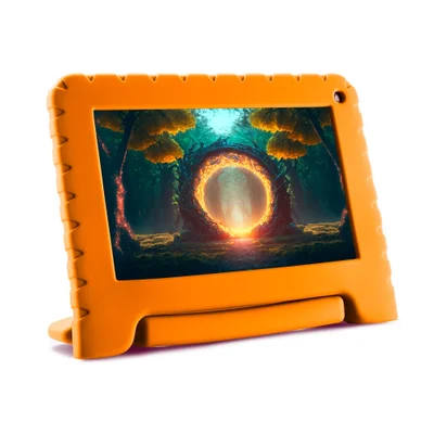 Tablet Multi Kid Pad, 4GB RAM, 64GB, Android 13, Quad Core, Tela 7 Polegadas, Com Controle Parental + Case + Wi-fi - Nb412