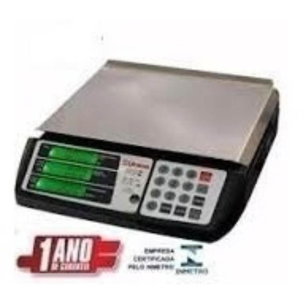 Balança Digital Urano Pop Z Serial 232, 31Kg, Us31/2, Preta