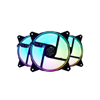 Kit Cooler Fan Liketec Colorful 3x Fans, RGB, Controladora + Controle Remoto