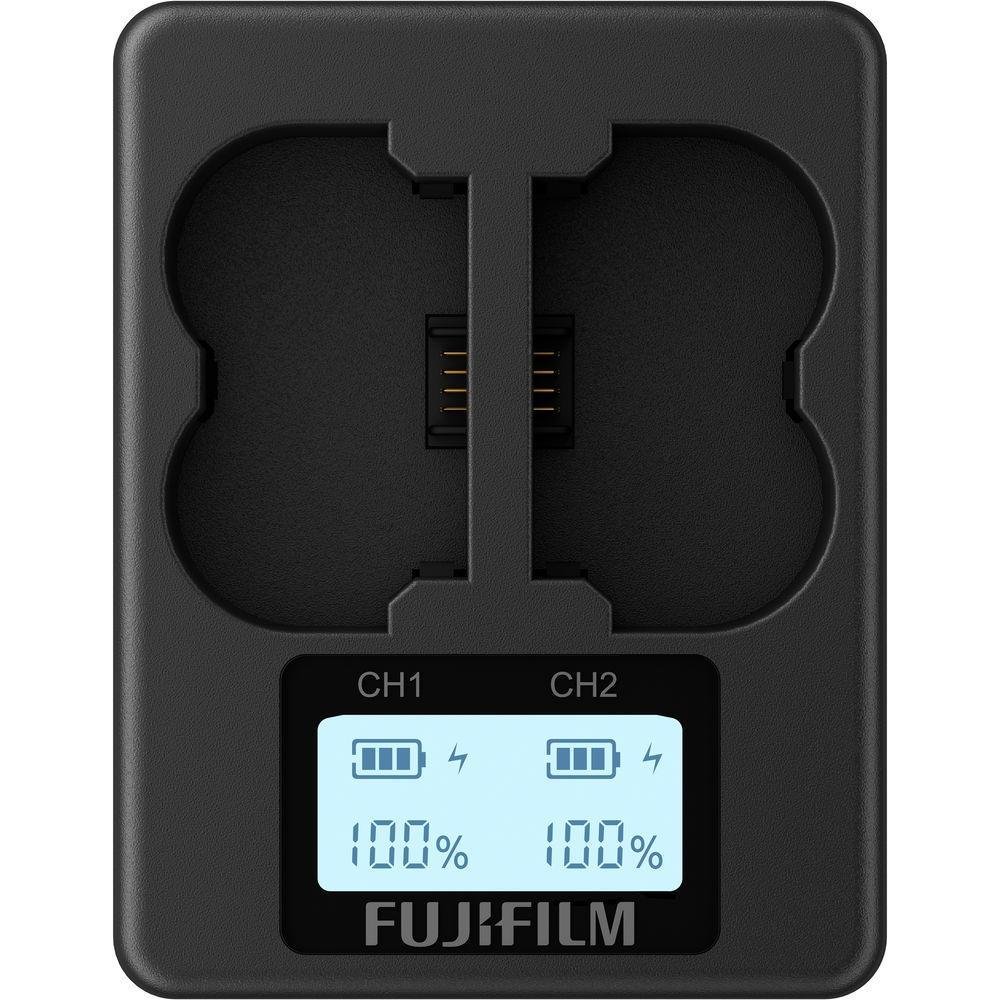 Carregador De Bateria Fujifilm Duplo Bc-w235 Para Np-w235 Carregador De Bateria Fujifilm Duplo Bc-w235 Para Np-w235