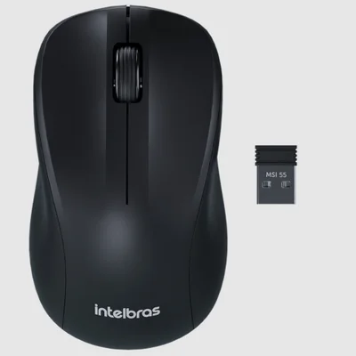 Mouse Sem Fio Intelbras Msi 50, 2.4ghz - 1200dpi - Preto