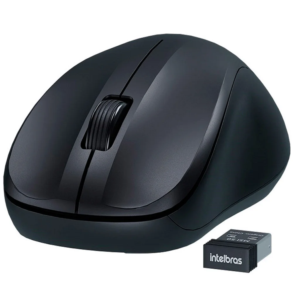 Imagem 3 de 5 do produto Mouse Sem Fio Intelbras Msi 50, 2.4ghz - 1200dpi - Preto