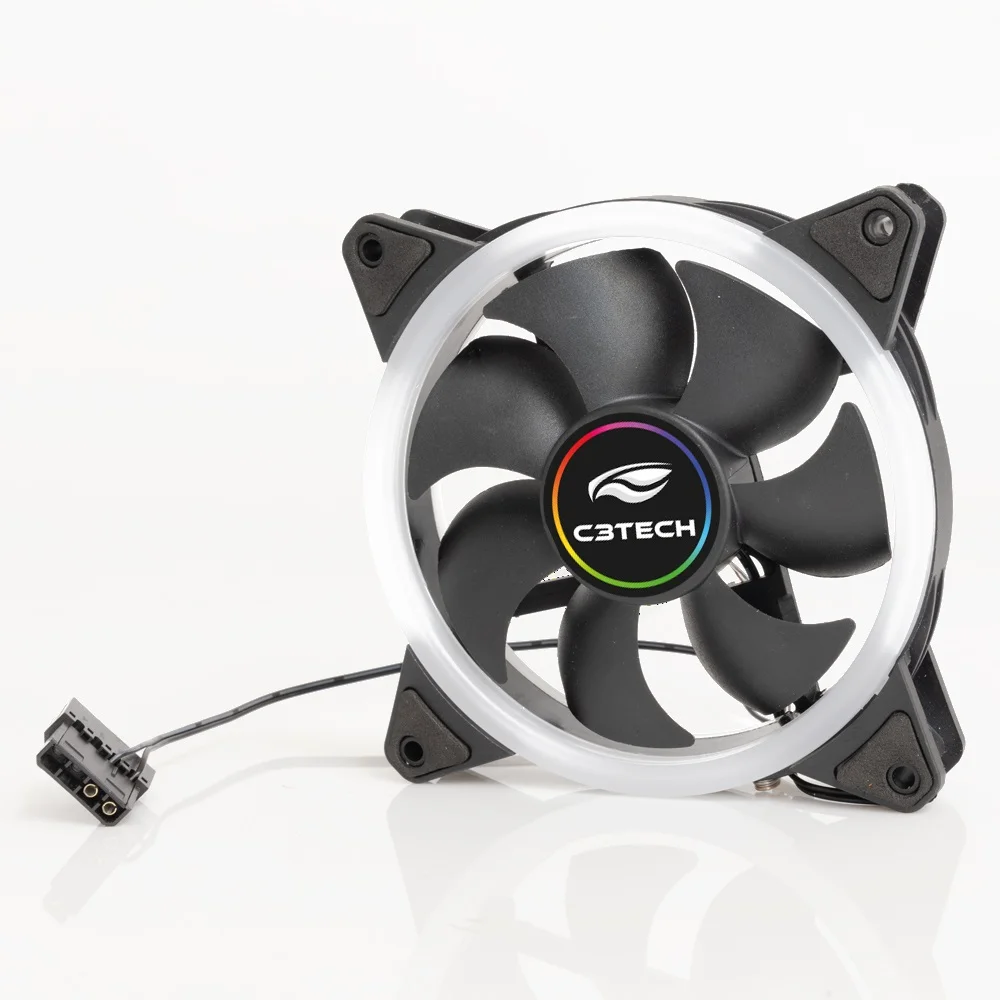 Imagem 2 de 5 do produto Cooler Fan C3tech F7-l130m, 120x120x25mm, LED FRGB, 1200rpm