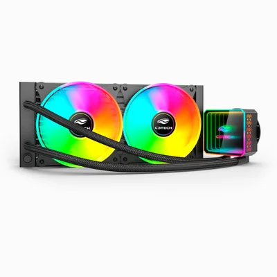 Water Cooler C3Tech, 240mm - Fc-W240RGB, Preto