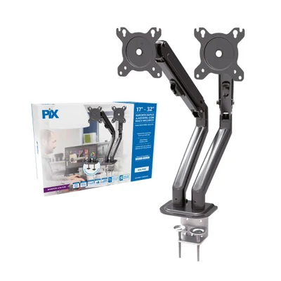 Suporte Monitor Ajustavel 17Polegadas A 32Polegadas Com Braço Mecanico (duplo) Px-25