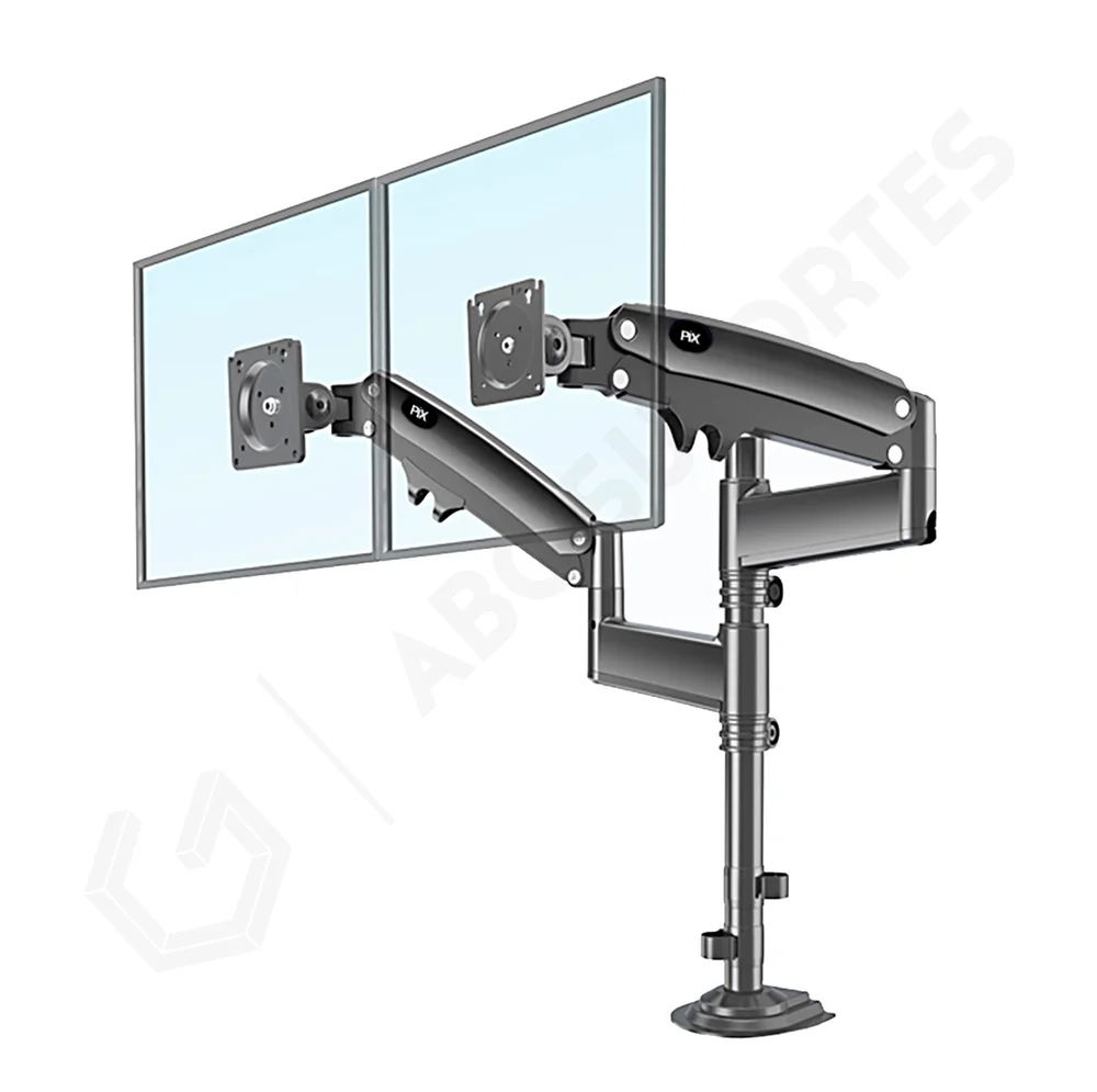Imagem 4 de 5 do produto Suporte Monitor Ajustavel 17Polegadas A 35Polegadas Com Pistão A Gas Duplo Px-h160
