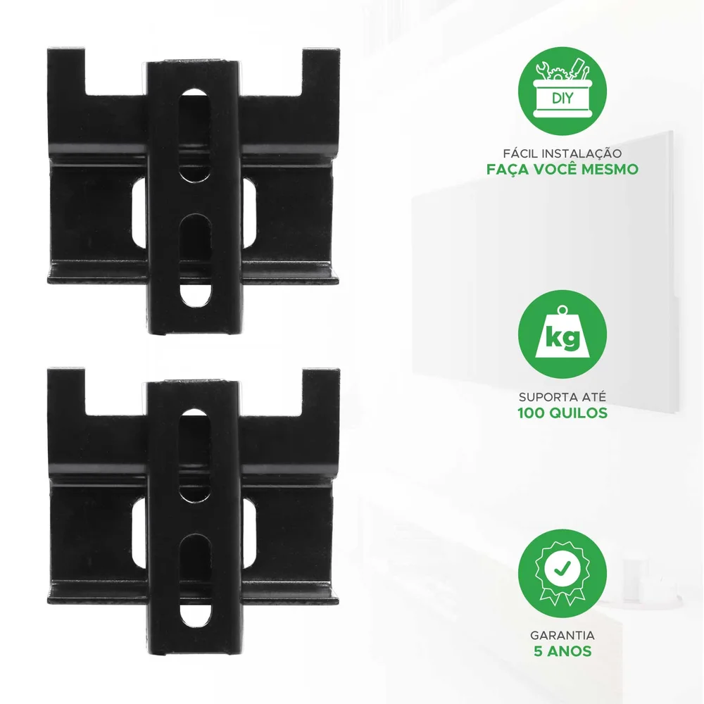 Suporte Tv E Monitor Fixo Universal 10Polegadas A 85Polegadas (slim) Caixa