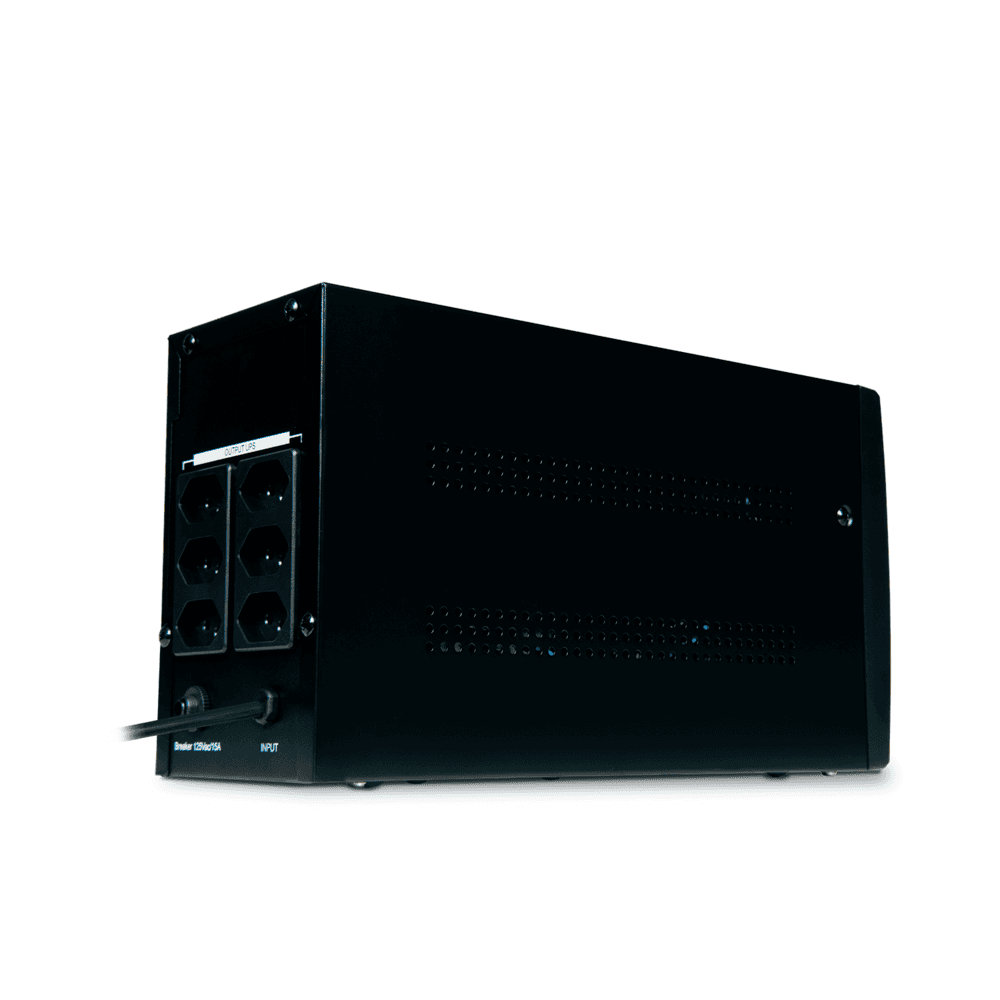 Imagem 4 de 5 do produto Nobreak Goldentec,Ups 1500 Va, Bivolt, Interativo, Com 6 Tomadas