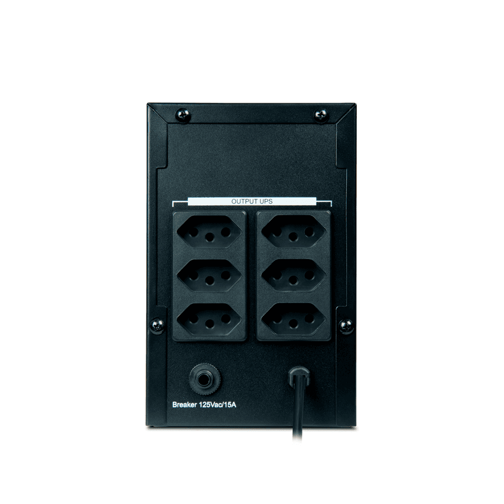 Imagem 5 de 5 do produto Nobreak Goldentec,Ups 1500 Va, Bivolt, Interativo, Com 6 Tomadas