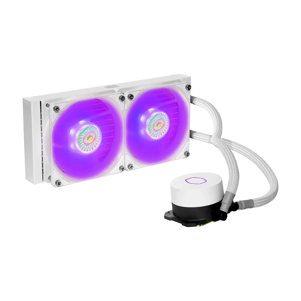 Water Cooler - Cooler Master, Masterliquid 240l Core, 240mm, Intel e Amd, ARGB, Para Processador, Branco 7