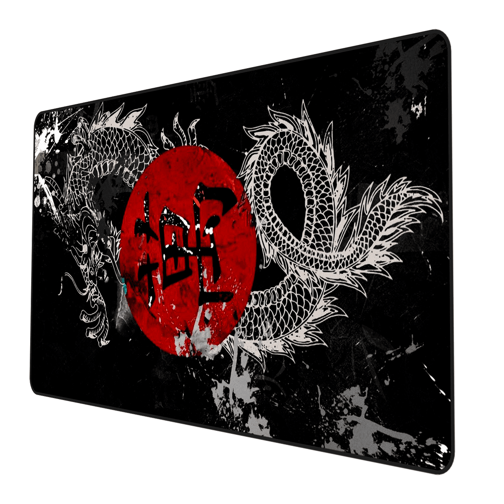 Mouse Pad Gamer Speed, Extra Grande,Desk Pad Profissional Premium,Com Borda Costurada 70x30, Dragão Negro Mouse Pad Gamer Speed, Extra Grande,Desk Pad Profissional Premium,Com Borda Costurada 70x30, Dragão Negro