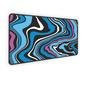Mouse Pad Gamer Speed, Extra Grande,Desk Pad Profissional Premium,Com Borda Costurada 90x40,Abstrato Liquido