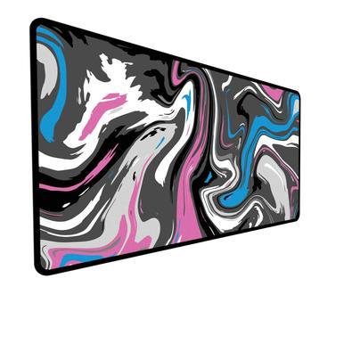 Mouse Pad Gamer Speed, Extra Grande, Desk Pad Profissional Premium, Com Borda Costurada 100x50, Abstrato Abstract, Rosa