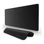 Mouse Pad Gamer Speed,Extra Grande, Desk Pad Profissional Premium,Com Borda Costurada 60x30,Preto