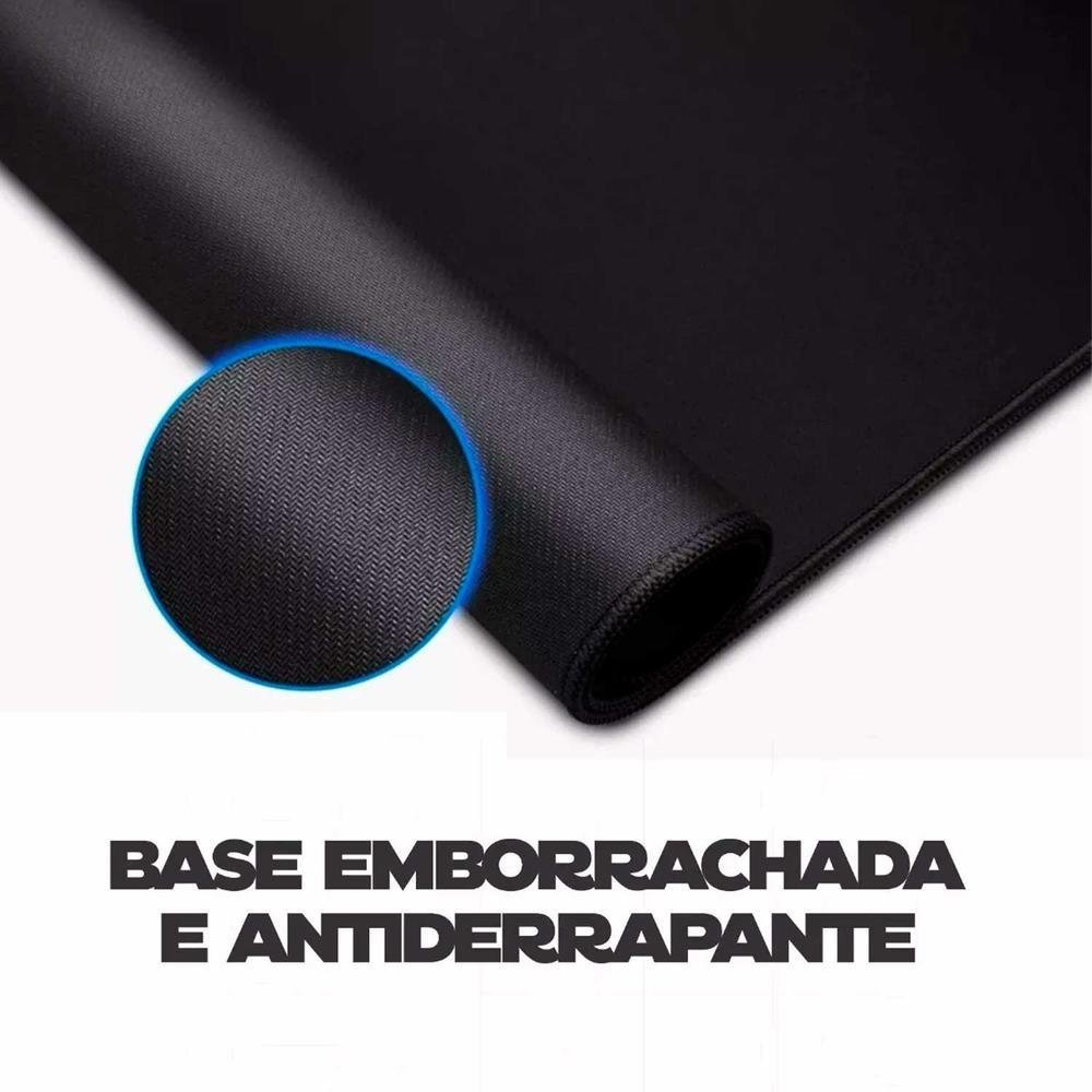 Mouse Pad Gamer Speed,Extra Grande, Desk Pad Profissional Premium,Com Borda Costurada 60x30,Preto Mouse Pad Gamer Speed,Extra Grande, Desk Pad Profissional Premium,Com Borda Costurada 60x30,Preto