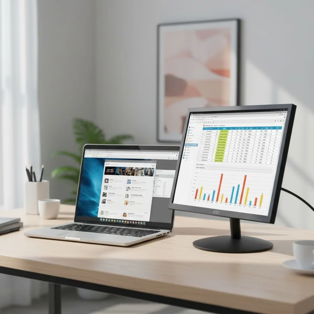 Monitor 17" LED Full HD 1080p, 5Ms, 60Hz, Padrão VESA 75×75, HDMI e VGA - SIGMA-M1710