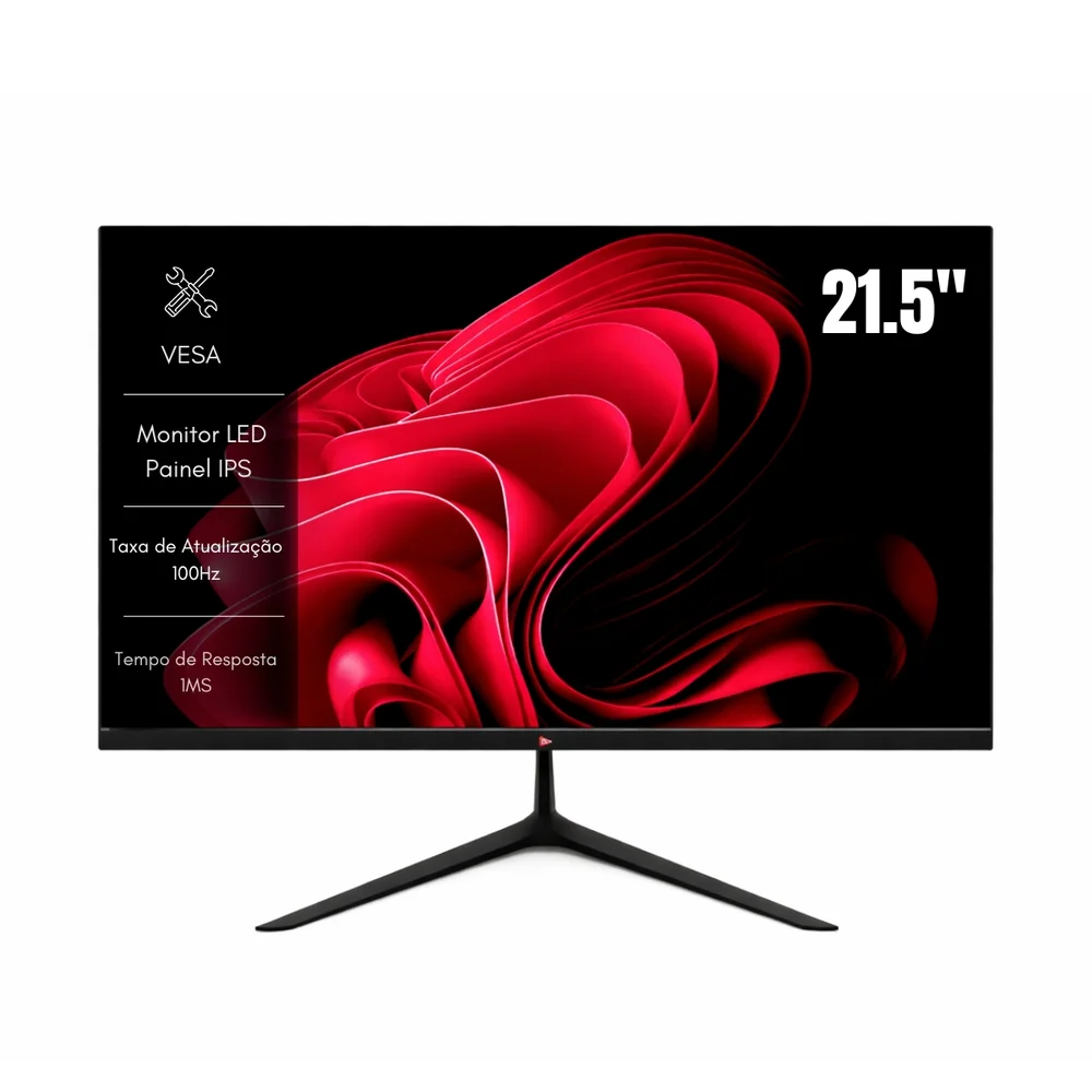 Monitor Gamer Grasep 21.5 Polegadas LED, 75HZ, Full HD, Som Integrado Monitor Gamer Grasep 21.5 Polegadas LED, 75HZ, Full HD, Som Integrado