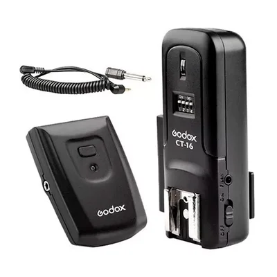 Radio Flash Godox Ct16 Canais, Com Transmissor E Receptor
