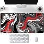 Mouse Pad Gamer Speed, Extra Grande, Desk Pad Profissional Premium, Com Borda Costurada 60x30, Abstrato Abstract