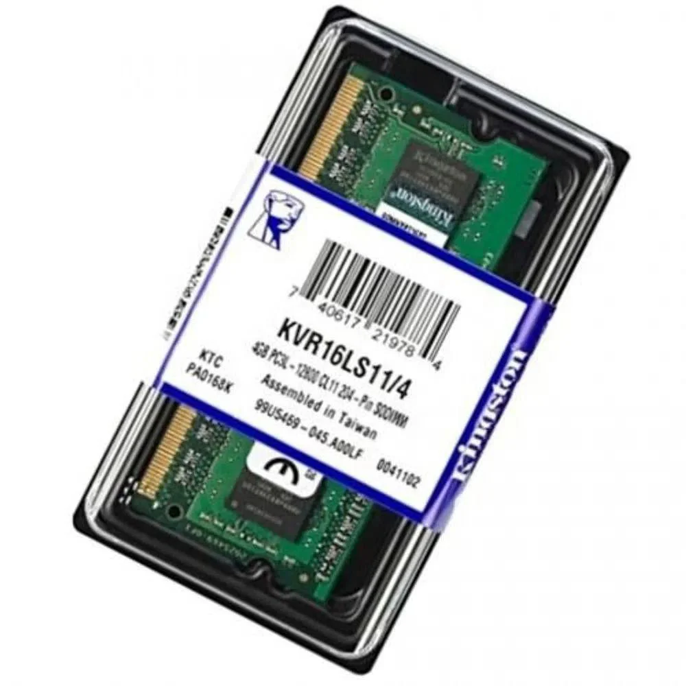 Imagem 2 de 3 do produto Memoria Kingston, 4GB, 1600MHz, DDR3L, Para Notebook - Kvr16ls11/4