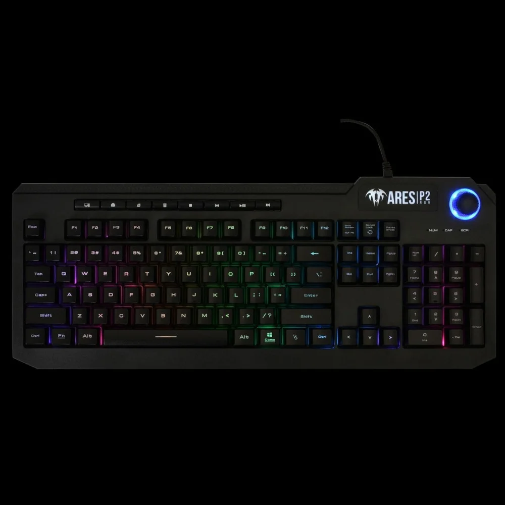 Imagem 3 de 5 do produto Teclado Gamer Gamdias ARES P2A, USB, RGB, ABNT2 - PRETO
