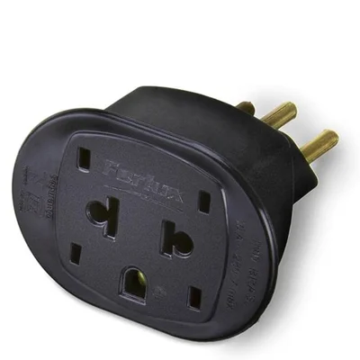Adaptador Tomada MD9 2P+T, Padrão NBR14136, Daneva - Preto