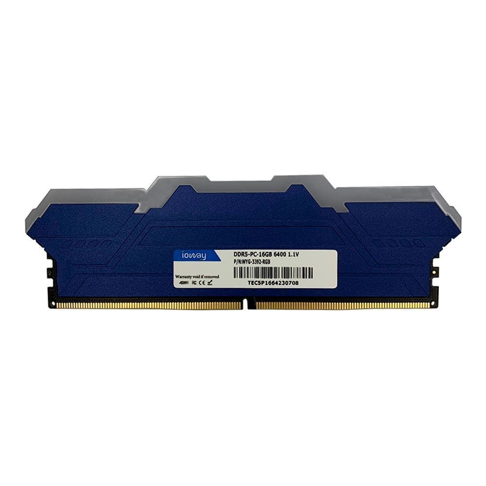 Memória RAM 16GB IowayDDR5RGB Dissipador De Calor