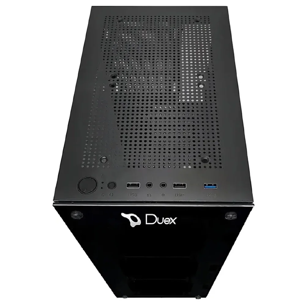 Imagem 2 de 5 do produto Gabinete Gamer Duex, Vidro Temperado, M-ATX, ITX, 4 Fans, Preto - Dx305t-rgb-fan