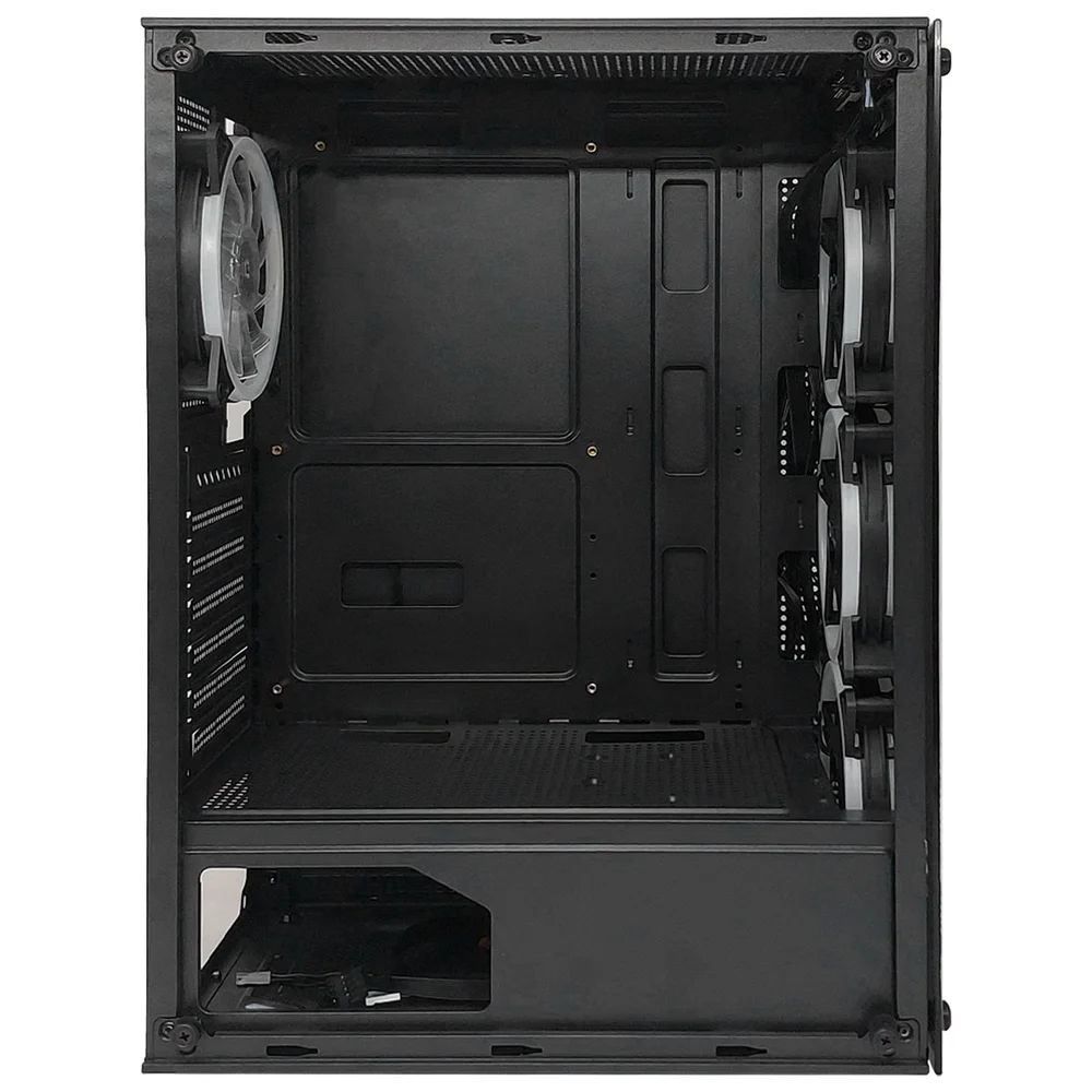 Imagem 4 de 5 do produto Gabinete Gamer Duex, Vidro Temperado, M-ATX, ITX, 4 Fans, Preto - Dx305t-rgb-fan