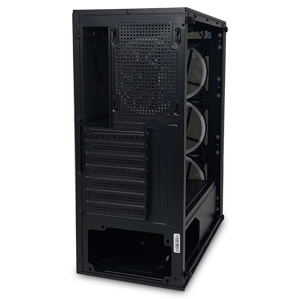 Imagem 5 de 5 do produto Gabinete Gamer Duex, Vidro Temperado, M-ATX, ITX, 4 Fans, Preto - Dx305t-rgb-fan