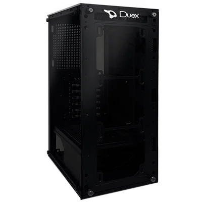 Gabinete Gamer Duex, Vidro Temperado, M-ATX, ITX, Vidro Temperado, Preto - Dx305t
