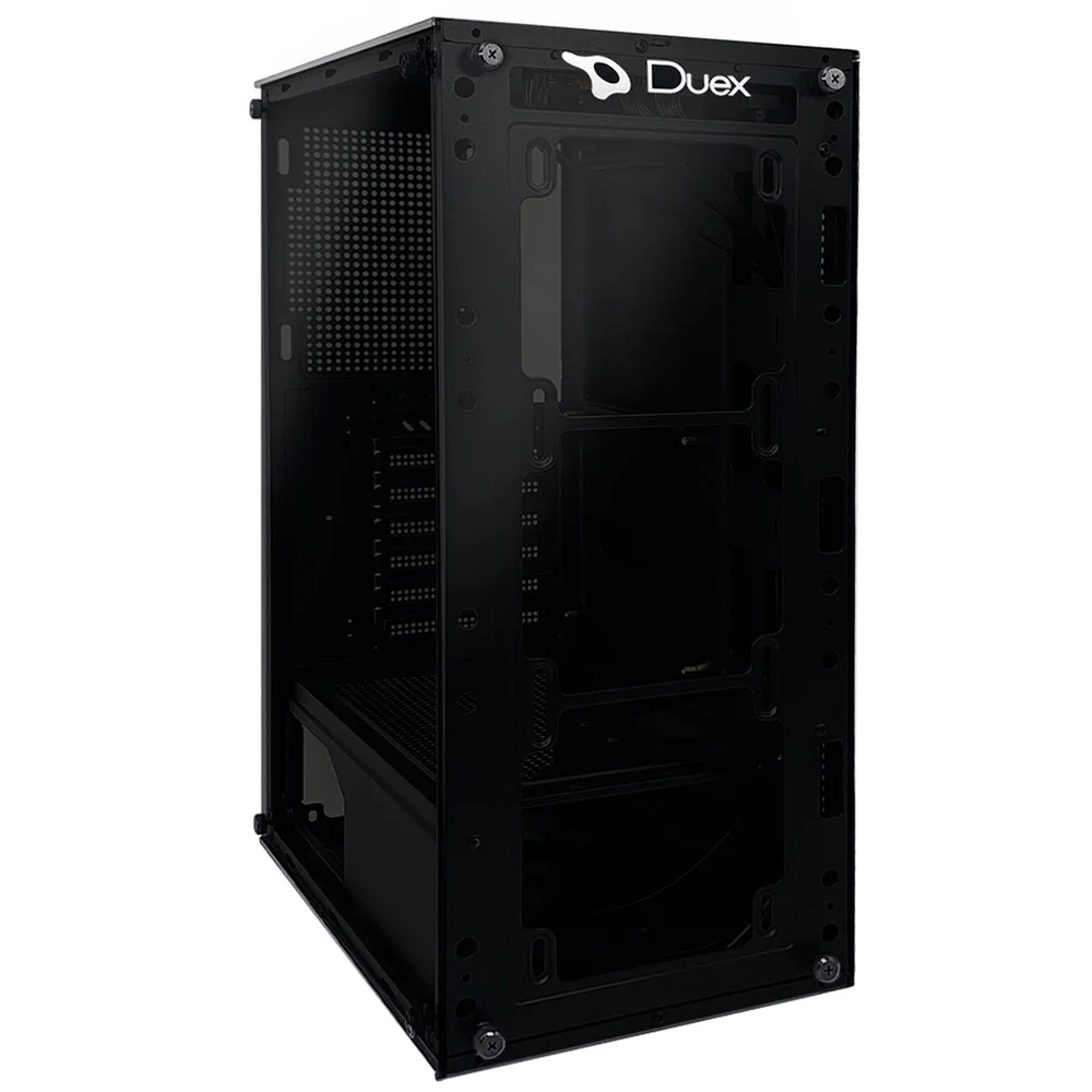 Gabinete Gamer Duex, Vidro Temperado, M-ATX, ITX, Vidro Temperado, Preto - Dx305t