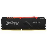Especificações marca   kingston modelo   fury beast capacidade   16 gb ddr   ddr4 velocidade de memória   3200 mhz formato   udimm iluminação   rgb co