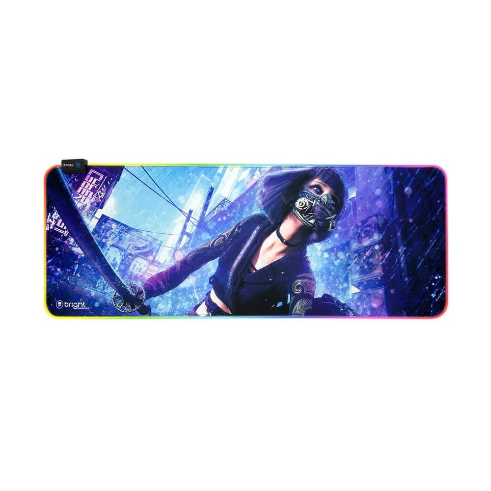 Imagem 3 de 3 do produto Mouse Pad Gamer Brigth, Led, Katana, Mp003