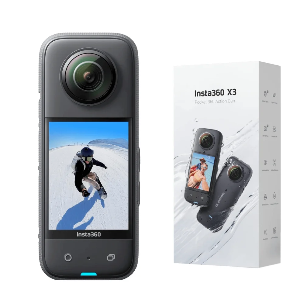 Câmera de aço Insta360 X3 Vídeo 57k KaBuM