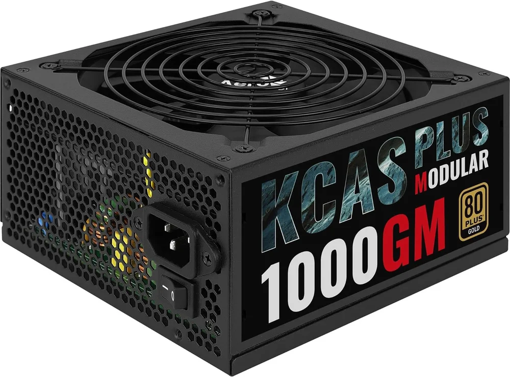 Fonte Gamer Aerocool,ATX Kcas 1000gm Pfc Ativo, 80 Plus Gold