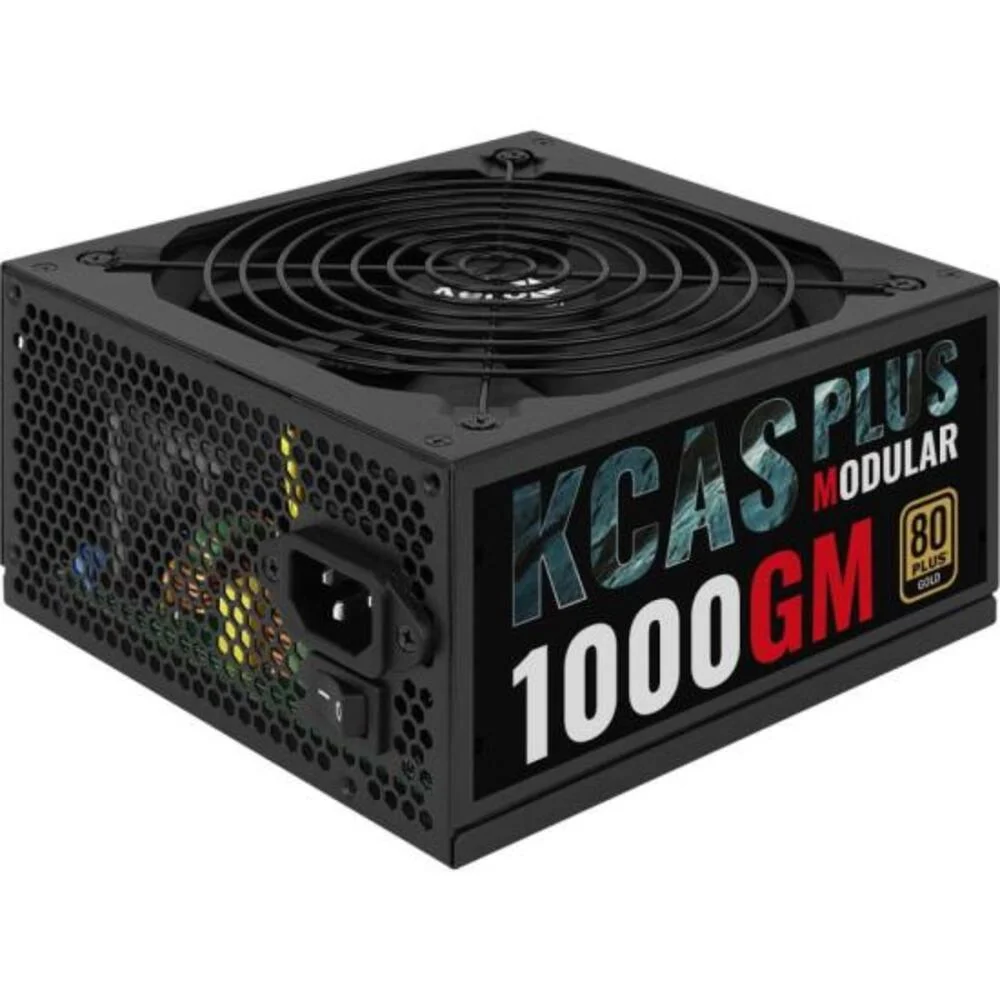 Imagem 2 de 5 do produto Fonte Gamer Aerocool,ATX Kcas 1000gm Pfc Ativo, 80 Plus Gold