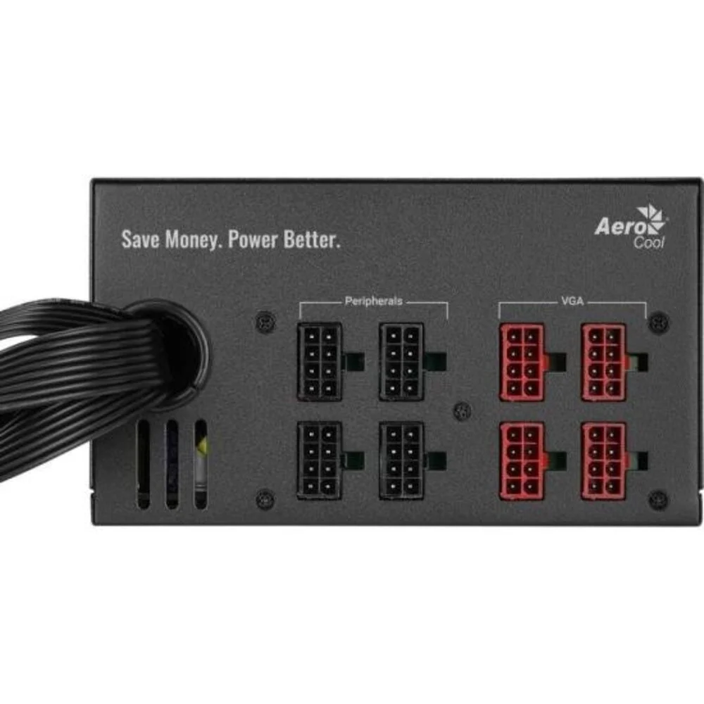 Imagem 3 de 5 do produto Fonte Gamer Aerocool,ATX Kcas 1000gm Pfc Ativo, 80 Plus Gold