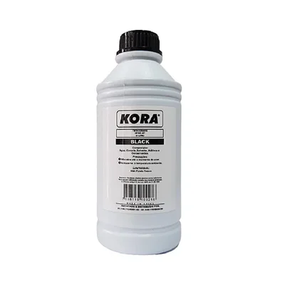 Tinta Universal Kora, Para Impressora Ep Bulk Ink Eco Tank, Corante 1 Litro, Black