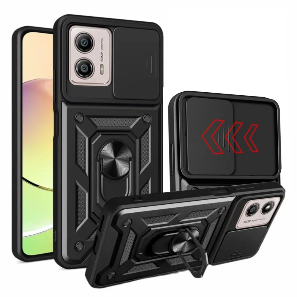 Capa  Para Motorola Moto G73, Protetora Resistente Anti Impacto, Queda Armadura Militar,preto