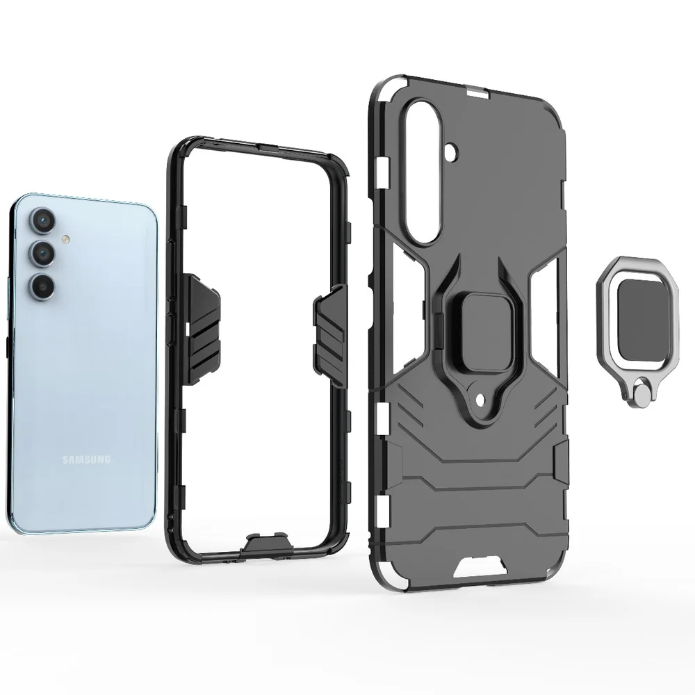 Imagem 2 de 4 do produto Capa Para Samsung Galaxy A24,Protetora Resistente, Militar Anti Impacto Queda Armadura,preto