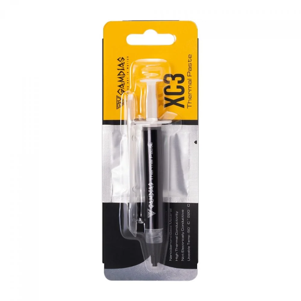 Imagem 4 de 4 do produto Pasta Térmica Gamdias XC3, 2g, Alto Desemepenho, Prata