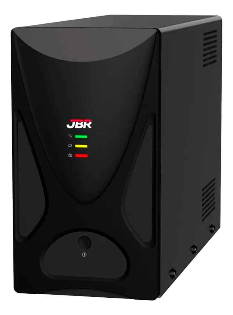Nobreak Jbr, 2000VA, 9 Tomadas, 120V, Incluso Bateria Embutida - Compatível, PC, TV, Câmeras Segurança