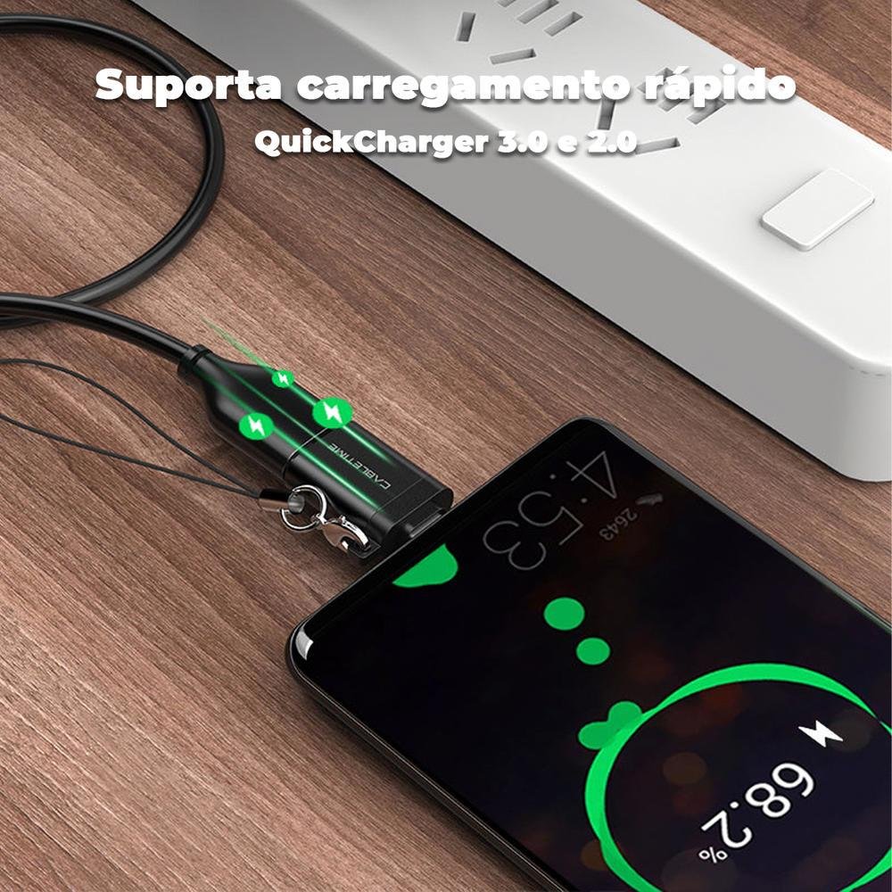 Imagem 4 de 5 do produto Adaptador Cabletime, USB-C Macho, para USB 3.0 Fêmea OTG - Cinza