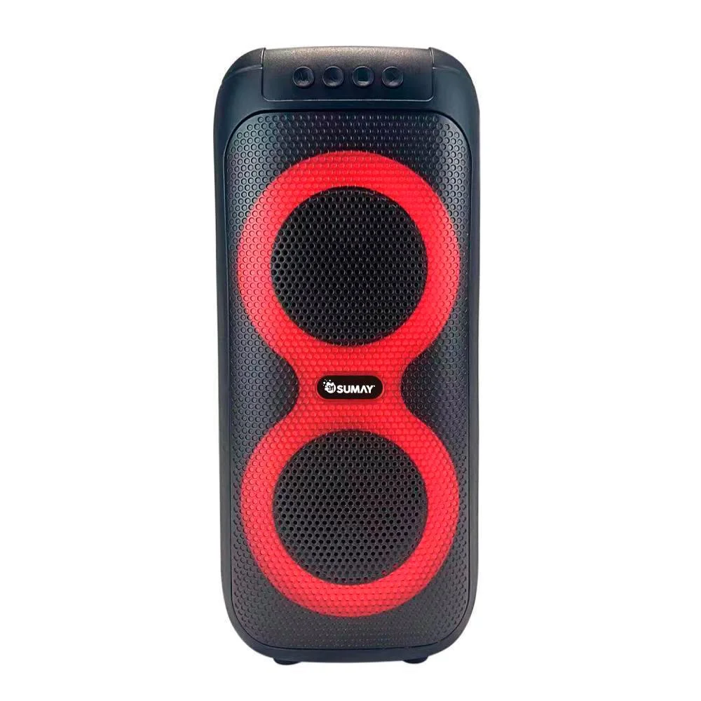Imagem 4 de 4 do produto Caixa de Som Amplificada Sumay Slim CSP1315, Bluetooth, LED, 60W RMS, Entradas USB e Auxiliar