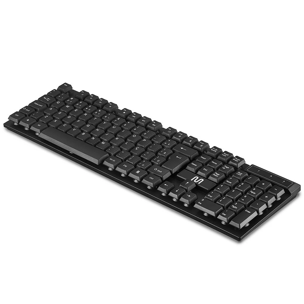 Imagem 4 de 5 do produto Teclado Sem Fio Slim Multi,Conexão 2.4ghz, USB, 12 Teclas, Multimídia,Preto  - Tc299