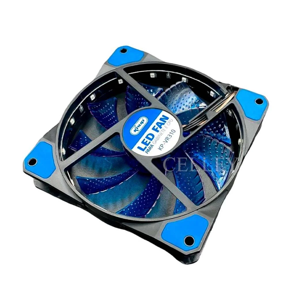 Cooler Knup para Gabinete e Cpu Led Azul KaBuM