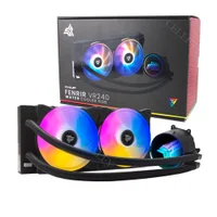 Fan Water Cooler Knup, Intel Amd, Duplo Fenrir, PWM, CPU, LED, RGB  - 12V 2